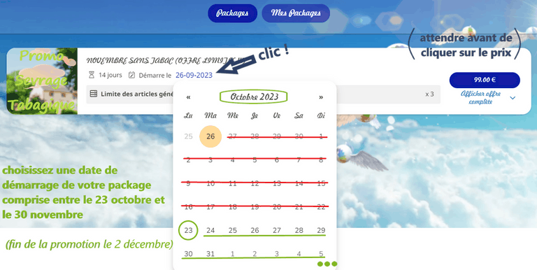Cliquer pour réserver