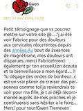 témoignage de Gwen - Tréméven - magnétisme chez Fabrice Corazza Magnétiseur